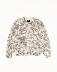 Mesh Print Sweater Unisex Long Sleeve In Mesh Net | hero:main:collection:new-arrivals,shirts,tops-shirts,all,tees,outerwear,denim,knits,accessories,sunglasses,hoodies,sweats,mens-hoodies-sweatshirts,shorts,pants,bottoms,crew-sweats,zip-ups,swim,sweatpants,graphics,lazy-tees,swim,basic-9twenty,button-ups,shorts,cargos,denim-jeans,bottoms,bags,belts,wearables,gear,footwear,button-ups,basic-tops,jerseys,big-ol,classics,slim,jackets,all, | product-card-slider