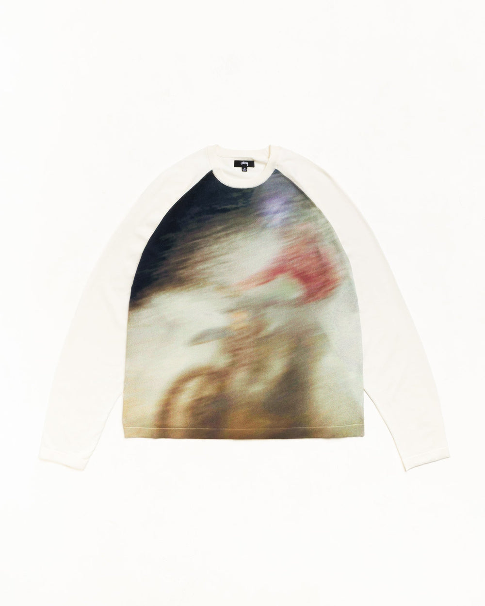Splash Sweater Unisex Long Sleeve In Off White | hero:main:collection:new-arrivals,shirts,tops-shirts,all,tees,outerwear,denim,knits,accessories,sunglasses,hoodies,sweats,mens-hoodies-sweatshirts,shorts,pants,bottoms,crew-sweats,zip-ups,swim,sweatpants,graphics,lazy-tees,mens-swim,womens-swim,swim,basic-9twenty,button-ups,jerseys,thermals,shorts,trunks,cargos,denim-jeans,bottoms,bags,belts,wearables,gear,footwear,button-ups,basic-tops,jerseys, | product-card-slider