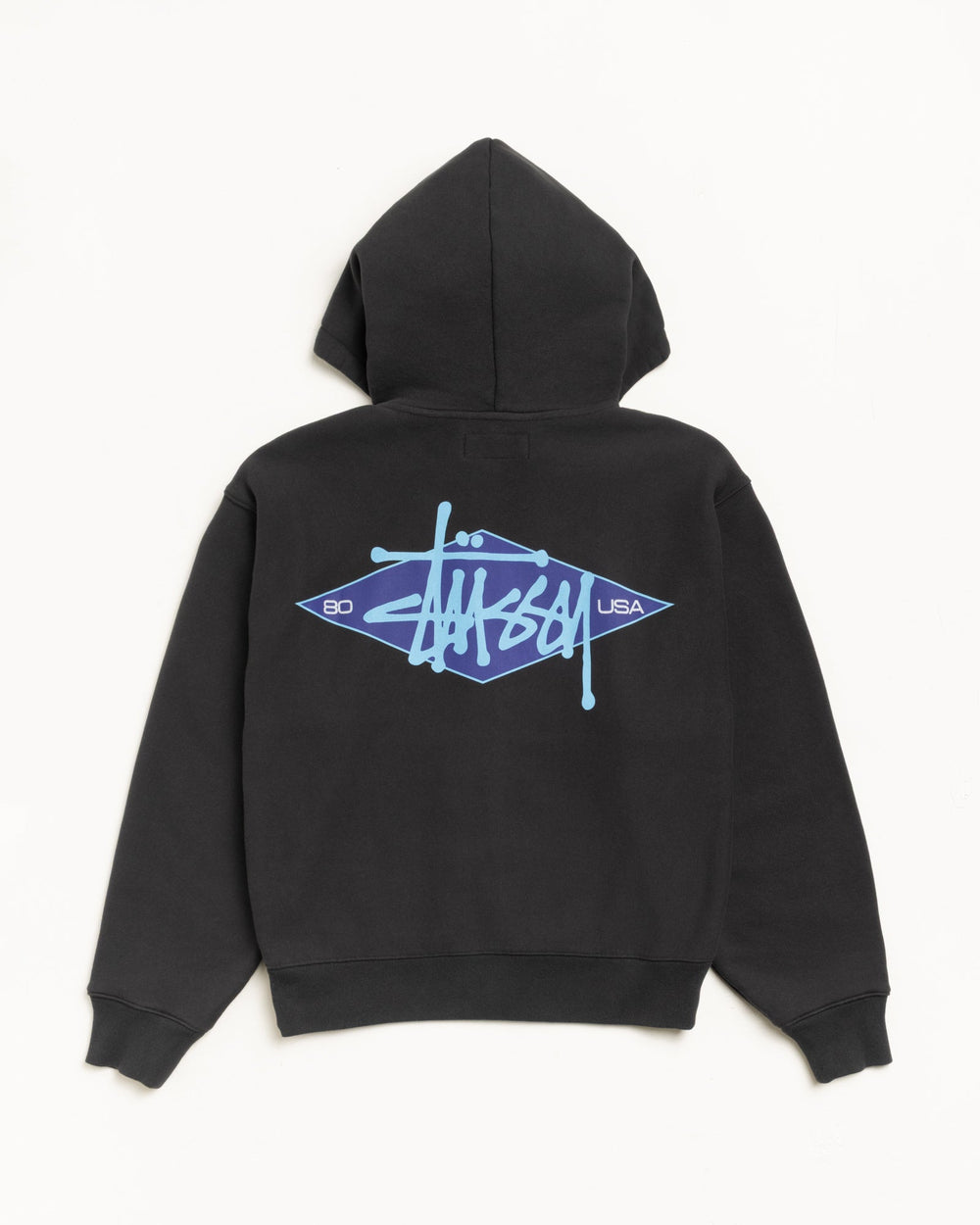Basic Diamond Zip Hood Mens Long Sleeve In Black | hero:main:collection:new-arrivals,shirts,tops-shirts,all,tees,outerwear,denim,knits,accessories,sunglasses,hoodies,sweats,mens-hoodies-sweatshirts,shorts,pants,bottoms,crew-sweats,zip-ups,swim,sweatpants,graphics,lazy-tees,mens-swim,womens-swim,swim,basic-9twenty,button-ups,jerseys,thermals,shorts,trunks,cargos,denim-jeans,bottoms,bags,belts,wearables,gear,footwear,button-ups,basic-tops,jerseys, | product-card-slider