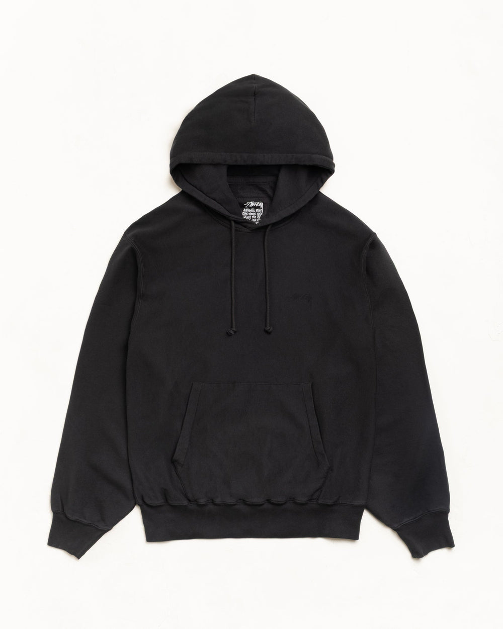 Lightweight Terry Hoodie Unisex Long Sleeve In Black | hero:main:collection:new-arrivals,shirts,tops-shirts,all,tees,outerwear,denim,knits,accessories,sunglasses,hoodies,sweats,mens-hoodies-sweatshirts,shorts,pants,bottoms,crew-sweats,zip-ups,swim,sweatpants, | product-card-slider