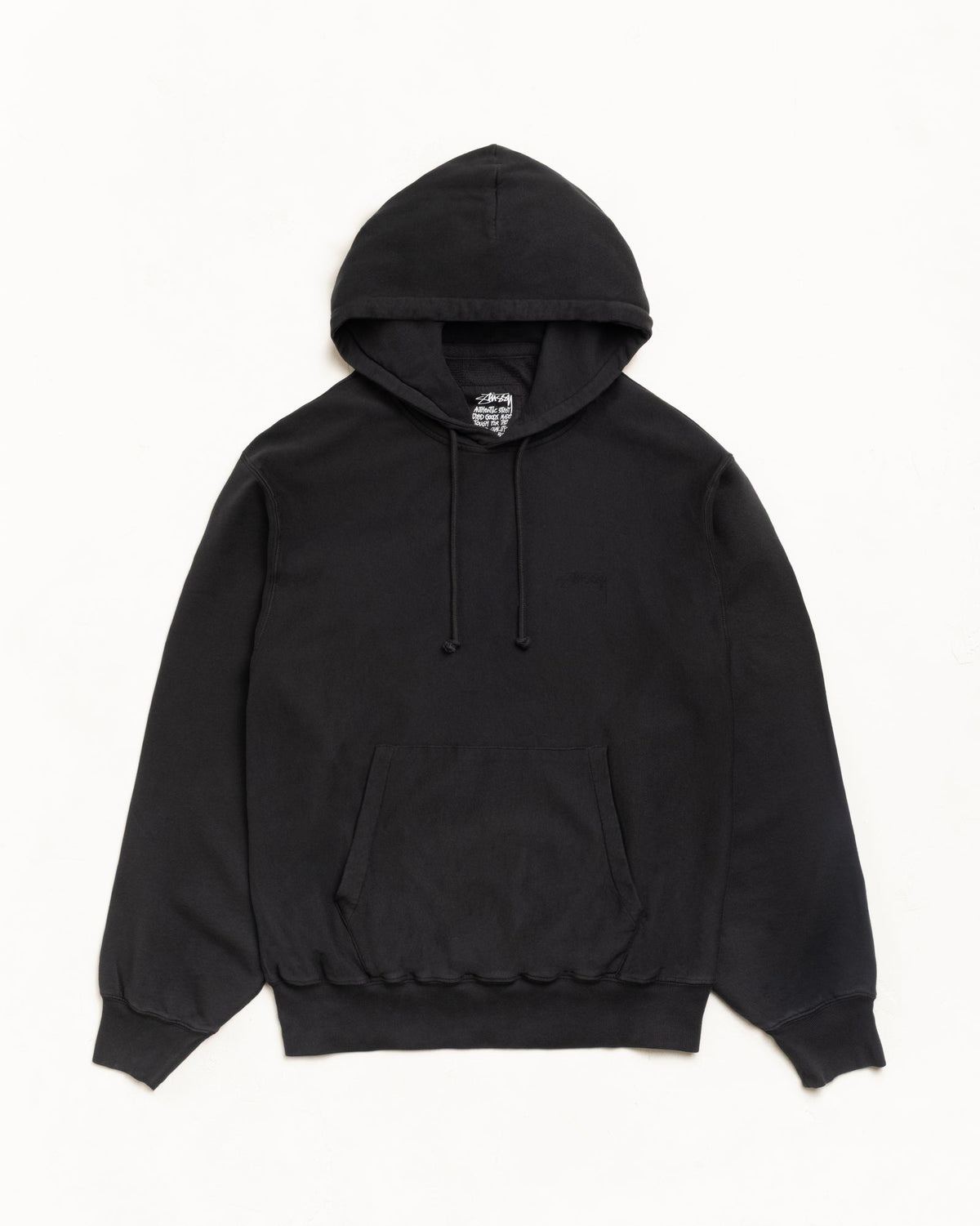 Lightweight Terry Hoodie Unisex Long Sleeve In Black | hero:main:collection:new-arrivals,shirts,tops-shirts,all,tees,outerwear,denim,knits,accessories,sunglasses,hoodies,sweats,mens-hoodies-sweatshirts,shorts,pants,bottoms,crew-sweats,zip-ups,swim,sweatpants, | product-card-slider