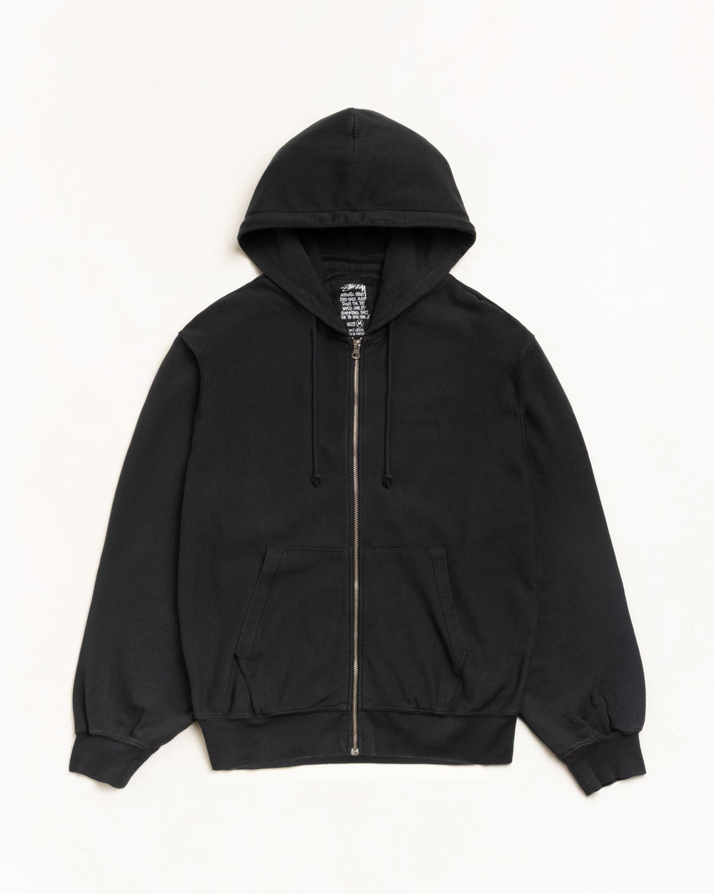 Lightweight Terry Zip Hoodie Unisex Long Sleeve In Black | hero:main:collection:new-arrivals,shirts,tops-shirts,all,tees,outerwear,denim,knits,accessories,sunglasses,hoodies,sweats,mens-hoodies-sweatshirts,shorts,pants,bottoms,crew-sweats,zip-ups,swim,sweatpants, | product-card-slider