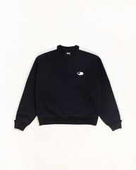 Paneled Stripe Crew Unisex Long Sleeve In Black | hero:main:collection:new-arrivals,shirts,tops-shirts,all,tees,outerwear,denim,knits,accessories,sunglasses,hoodies,sweats,mens-hoodies-sweatshirts,shorts,pants,bottoms,crew-sweats,zip-ups,swim,sweatpants,graphics,lazy-tees,swim,basic-9twenty,button-ups,shorts,cargos,denim-jeans,bottoms,bags,belts,wearables,gear,footwear,button-ups,basic-tops,jerseys,big-ol,classics,slim,jackets,all, | product-card-slider