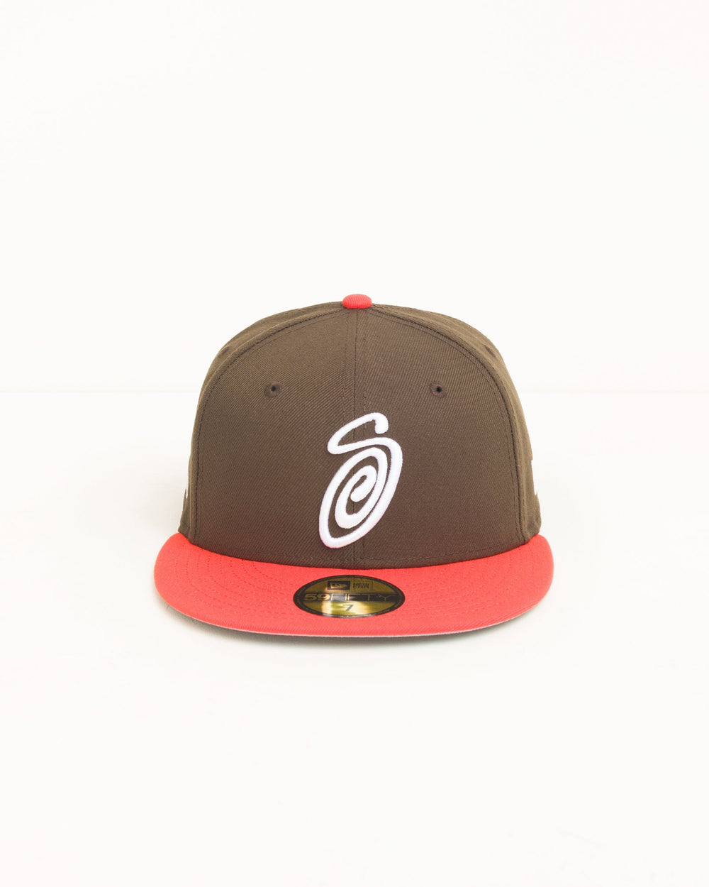 Curly S 59fifty New Era Cap Unisex In Brown/orange | hero:main:collection:new-arrivals,shirts,tops-shirts,all,tees,outerwear,denim,knits,accessories,sunglasses,hoodies,sweats,mens-hoodies-sweatshirts,shorts,pants,bottoms,crew-sweats,zip-ups,swim,sweatpants,graphics,lazy-tees,swim,basic-9twenty,button-ups,shorts,cargos,denim-jeans,bottoms,bags,belts,wearables,gear,footwear,button-ups,basic-tops,jerseys,big-ol,classics,slim,jackets,all, | product-card-slider