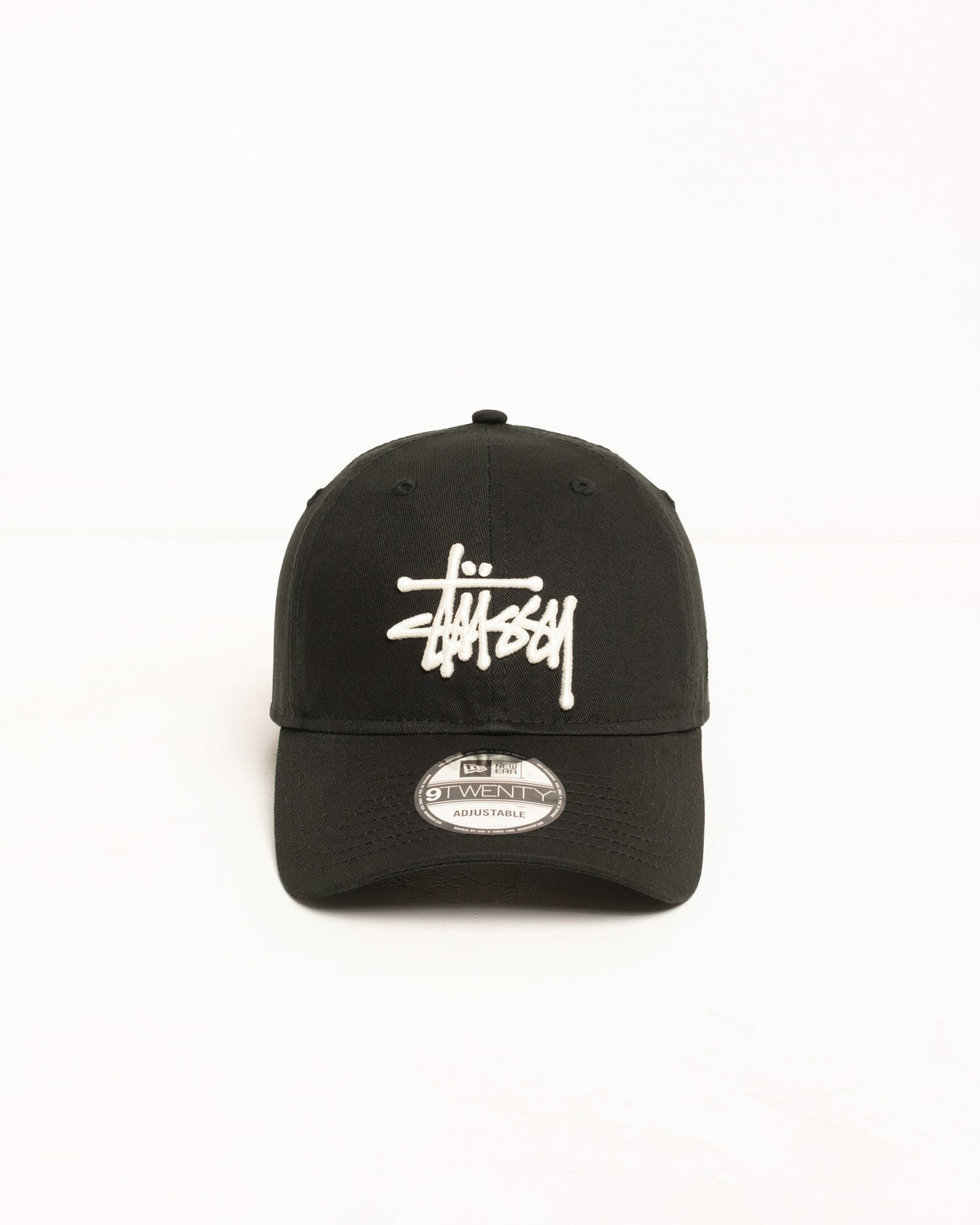 Stüssy 9TWENTY Basic Cap in the color Black | hero:main:collection:new-arrivals,shirts,tops-shirts,all,tees,outerwear,denim,knits,accessories,sunglasses,hoodies,sweats,mens-hoodies-sweatshirts,shorts,pants,bottoms,crew-sweats,zip-ups,swim,sweatpants,graphics,lazy-tees,mens-swim,womens-swim,swim,basic-9twenty,button-ups,jerseys,thermals,shorts,trunks,cargos,denim-jeans,bottoms,bags,belts,wearables,gear,footwear,button-ups,basic-tops,jerseys, | product-card-slider