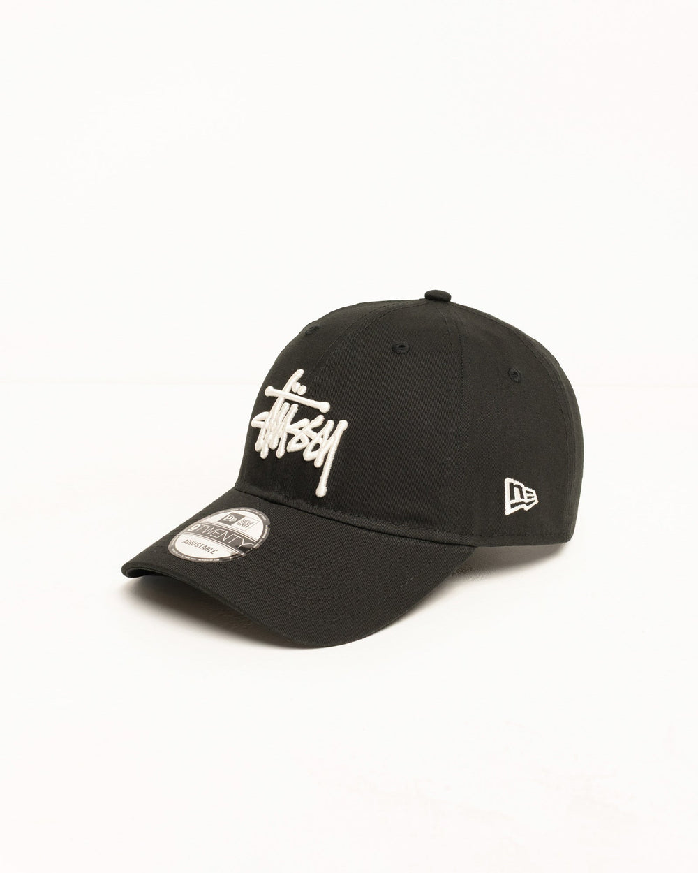 9TWENTY BASIC CAP headwear in Black cotton twill with raised logo | product-card-slider