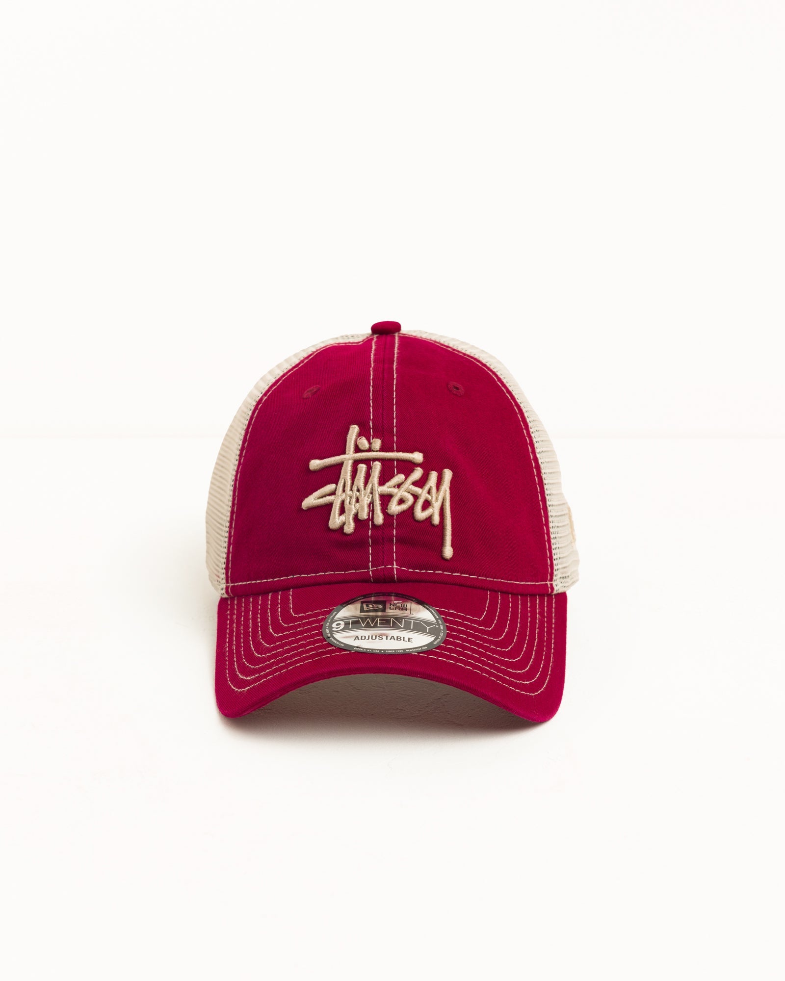 9TWENTY Washed Basic Trucker Cap, Unisex, in Cardinal | hero:main:collection:new-arrivals,shirts,tops-shirts,all,tees,outerwear,denim,knits,accessories,sunglasses,hoodies,sweats,mens-hoodies-sweatshirts,shorts,pants,bottoms,crew-sweats,zip-ups,swim,sweatpants,graphics,lazy-tees,mens-swim,womens-swim,swim,basic-9twenty,button-ups,jerseys,thermals,shorts,trunks,cargos,denim-jeans,bottoms,bags,belts,wearables,gear,footwear,button-ups,basic-tops,jerseys, | product-card-slider