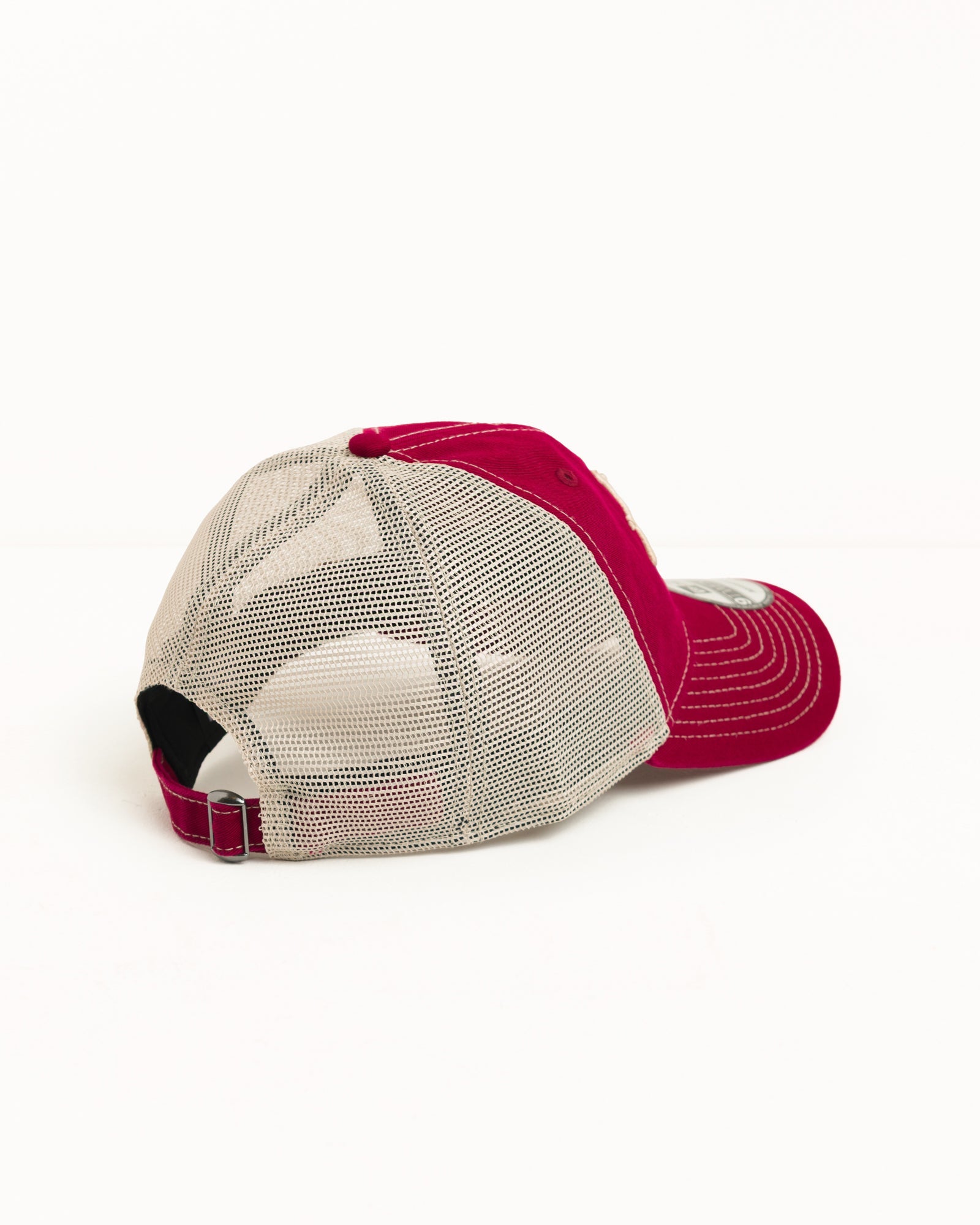 9TWENTY Washed Basic Trucker cap in the color Cardinal