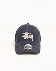 Stüssy 9TWENTY Washed Basic Trucker unisex cap in Navy | hero:main:collection:new-arrivals,shirts,tops-shirts,all,tees,outerwear,denim,knits,accessories,sunglasses,hoodies,sweats,mens-hoodies-sweatshirts,shorts,pants,bottoms,crew-sweats,zip-ups,swim,sweatpants,graphics,lazy-tees,mens-swim,womens-swim,swim,basic-9twenty,button-ups,jerseys,thermals,shorts,trunks,cargos,denim-jeans,bottoms,bags,belts,wearables,gear,footwear,button-ups,basic-tops,jerseys, | product-card-slider