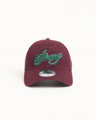 Cursive 9twenty Cap Unisex In Maroon | hero:main:collection:new-arrivals-3298660924,new-arrivals,shirts,tops-shirts,all,tees,outerwear,denim,knits,accessories,hoodies,sweats,shorts,pants,bottoms,crew-sweats,zip-ups,sweatpants,graphics,basic-9twenty,button-ups,shorts,cargos,denim-jeans,bottoms,bags,belts,wearables,gear,footwear,button-ups,basic-tops,jerseys,big-ol,classics,slim,jackets,all, | product-card-slider