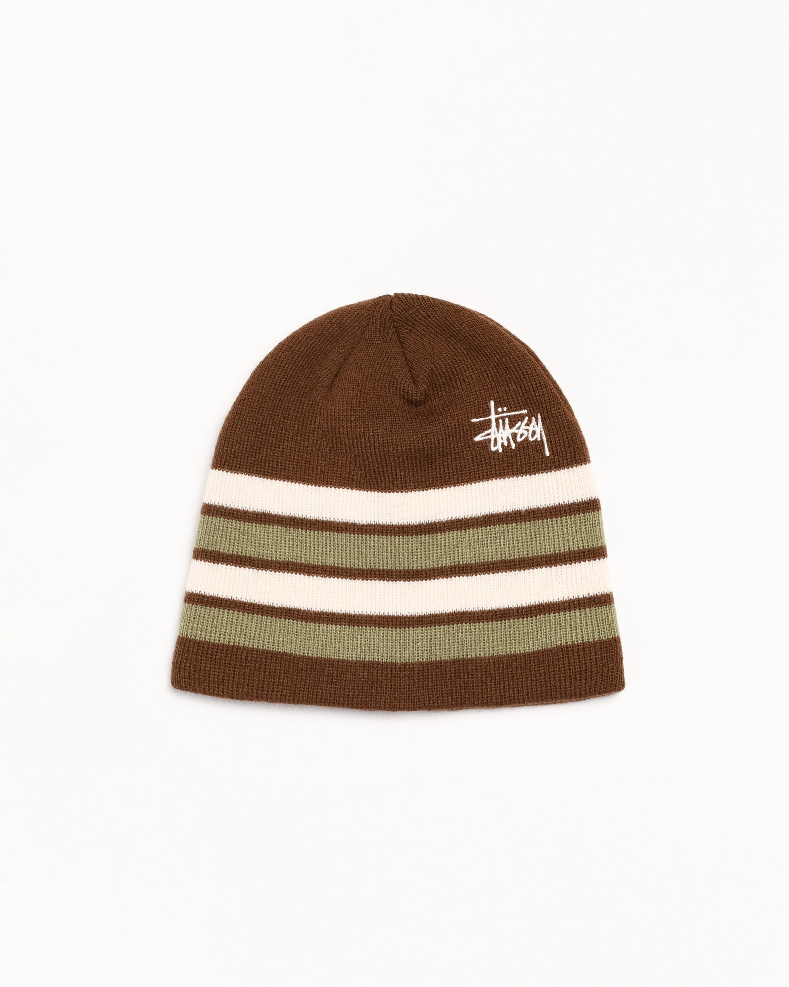 Skullcap Basic Striped Accessories In Brown | hero:main:collection:new-arrivals,shirts,tops-shirts,all,tees,outerwear,denim,knits,accessories,sunglasses,hoodies,sweats,mens-hoodies-sweatshirts,shorts,pants,bottoms
