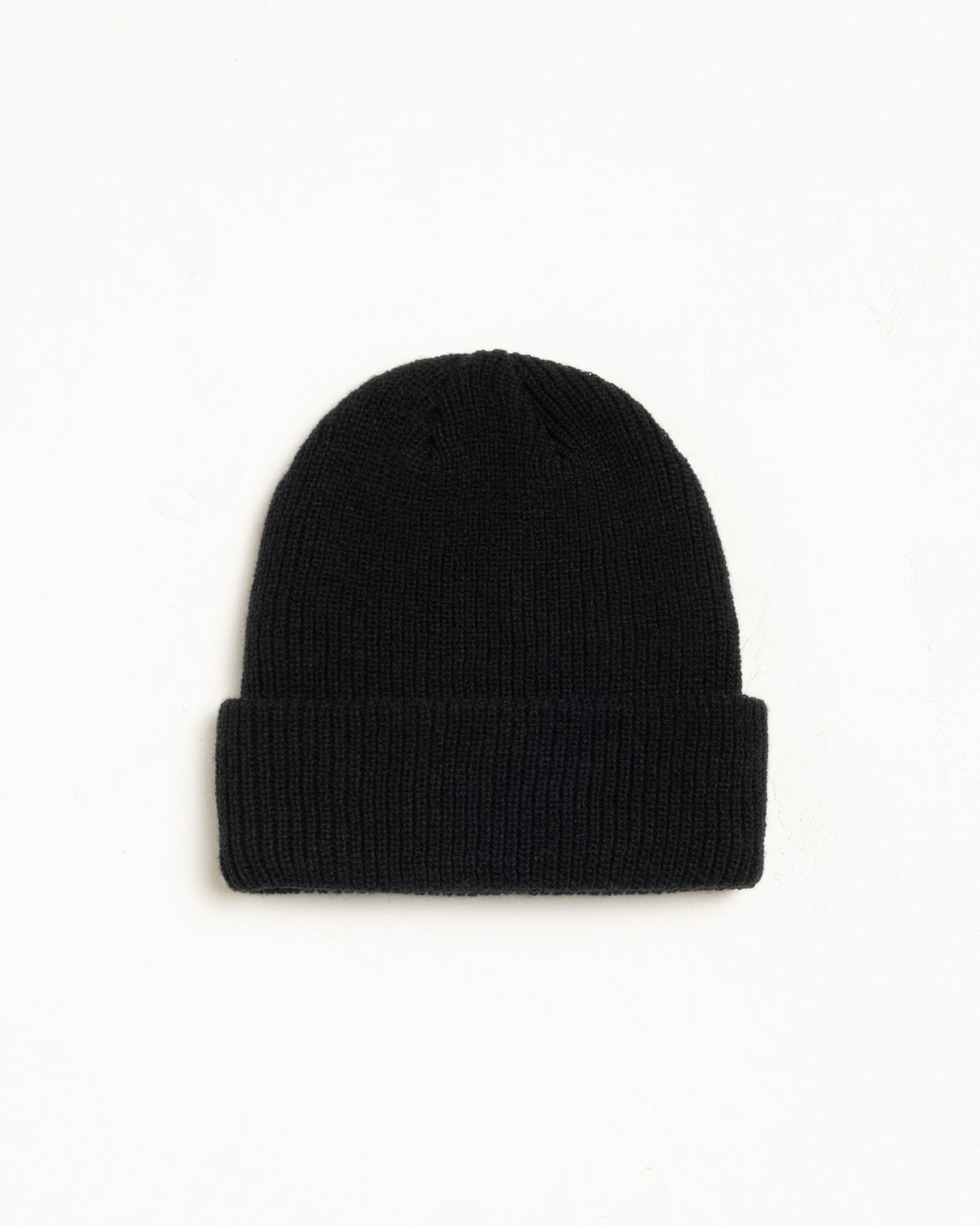 Basic Stüssy Cuff Beanie Headwear in the color Black | product-card-slider