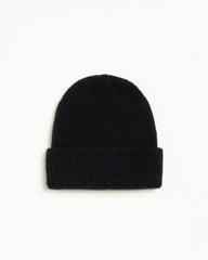 Basic Stüssy Cuff Beanie Headwear in the color Black | product-card-slider