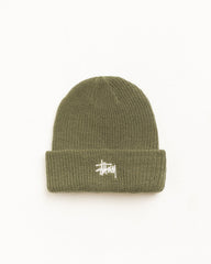 Basic Stüssy Cuff Beanie in Dark Olive | hero:main:collection:new-arrivals,shirts,tops-shirts,all,tees,outerwear,denim,knits,accessories,sunglasses,hoodies,sweats,mens-hoodies-sweatshirts,shorts,pants,bottoms,crew-sweats,zip-ups,swim,sweatpants,graphics,lazy-tees,mens-swim,womens-swim,swim,basic-9twenty,button-ups,jerseys,thermals,shorts,trunks,cargos,denim-jeans,bottoms,bags,belts,wearables,gear,footwear,button-ups,basic-tops,jerseys, | product-card-slider