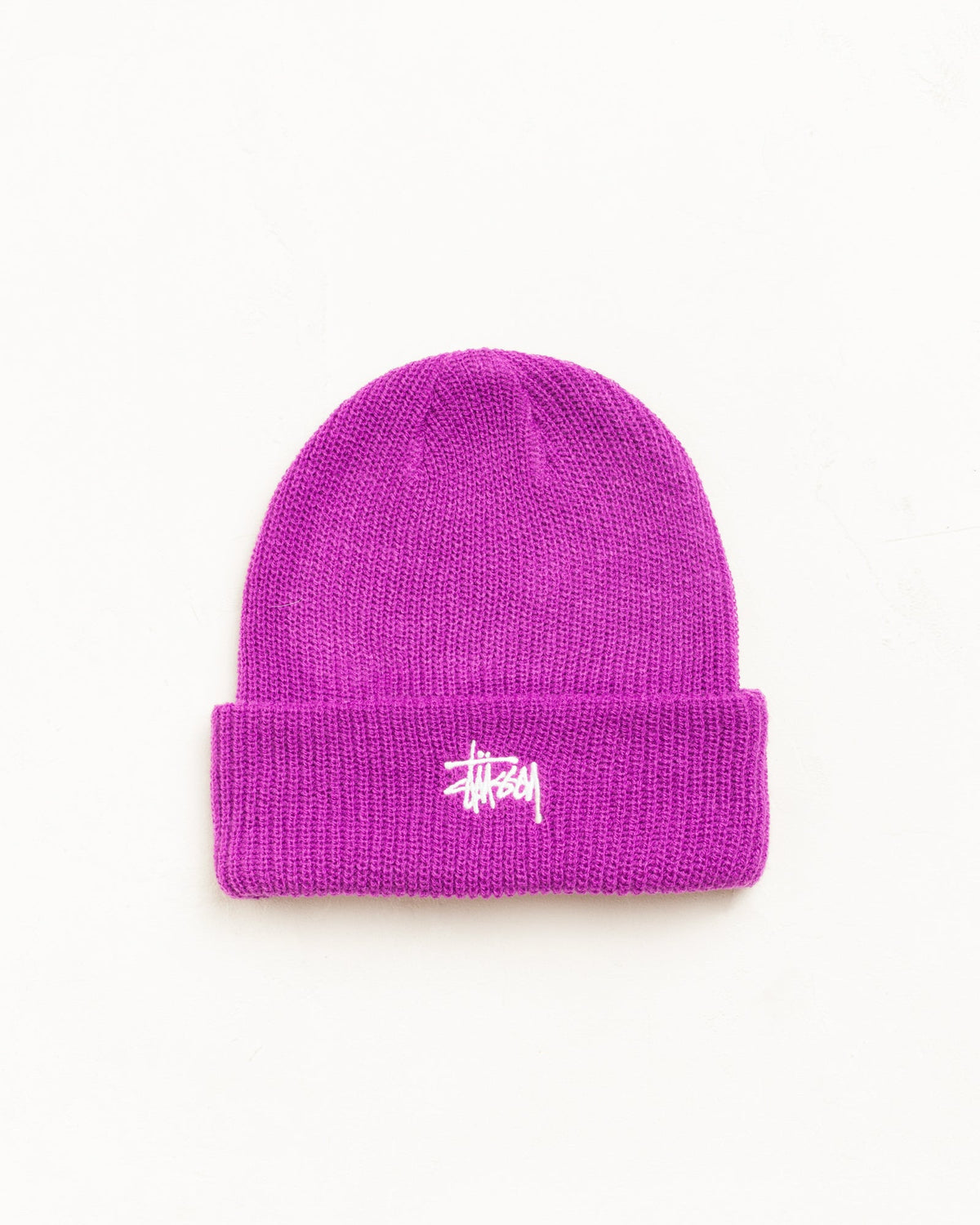 Basic Stüssy Cuff Beanie in Violet | hero:main:collection:new-arrivals,shirts,tops-shirts,all,tees,outerwear,denim,knits,accessories,sunglasses,hoodies,sweats,mens-hoodies-sweatshirts,shorts,pants,bottoms,crew-sweats,zip-ups,swim,sweatpants,graphics,lazy-tees,mens-swim,womens-swim,swim,basic-9twenty,button-ups,jerseys,thermals,shorts,trunks,cargos,denim-jeans,bottoms,bags,belts,wearables,gear,footwear,button-ups,basic-tops,jerseys, | product-card-slider