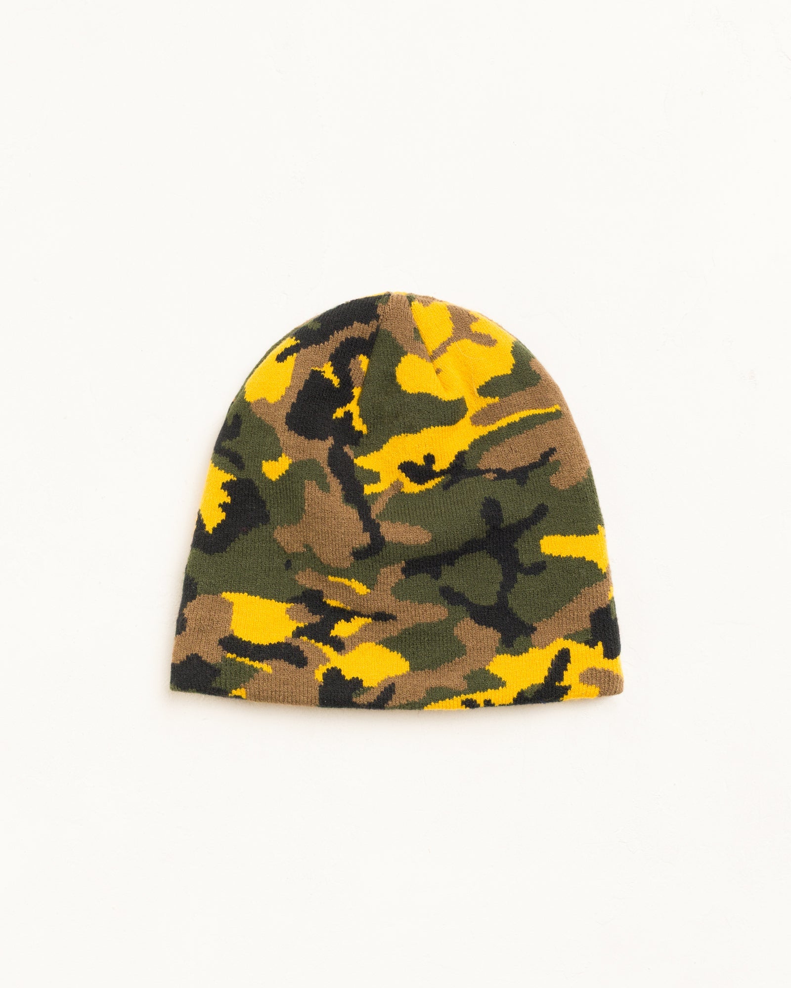 Basic Jacquard Skullcap Unisex In Yellow Camo | product-card-slider