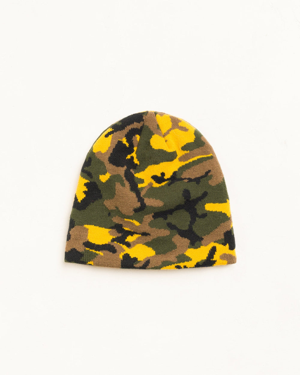 Basic Jacquard Skullcap Unisex In Yellow Camo | product-card-slider
