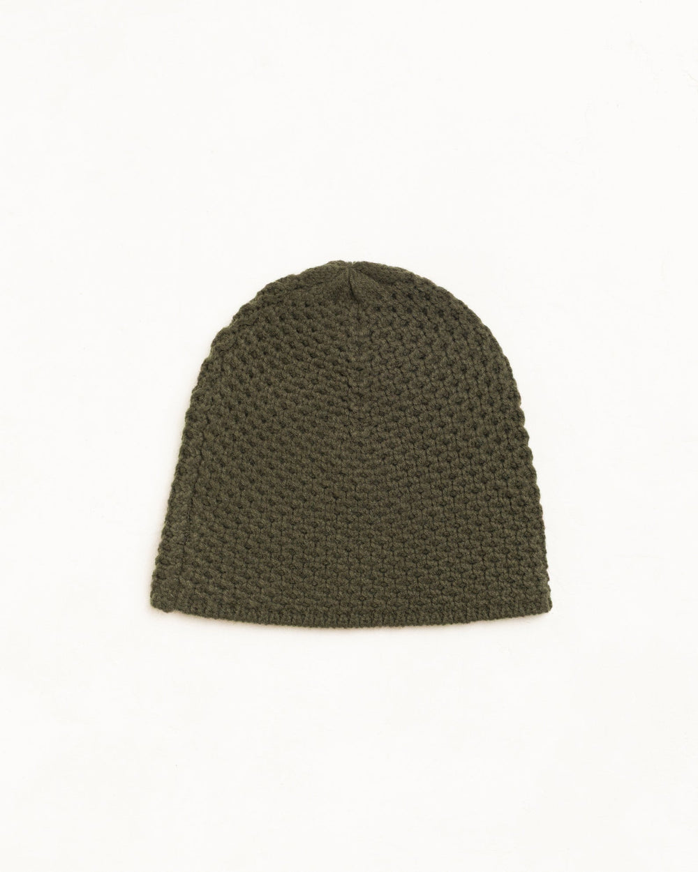 Textured Knit Skullcap Unisex In Olive | product-card-slider