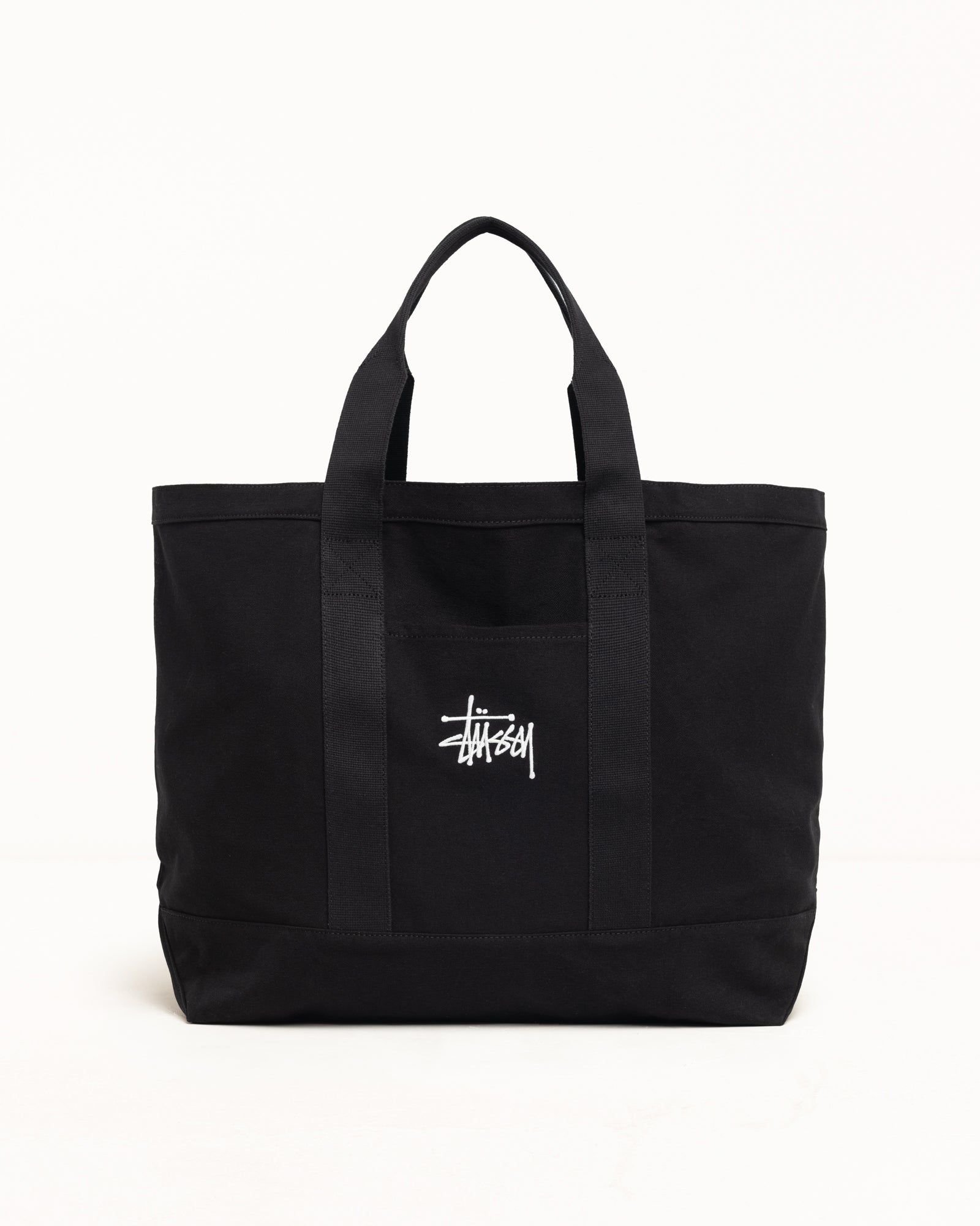 Canvas Extra Large Tote Bag Unisex In Black | hero:main:collection:new-arrivals,shirts,tops-shirts,all,tees,outerwear,denim,knits,accessories,sunglasses,hoodies,sweats,mens-hoodies-sweatshirts,shorts,pants,bottoms,crew-sweats,zip-ups,swim,sweatpants,bags, | product-card-slider