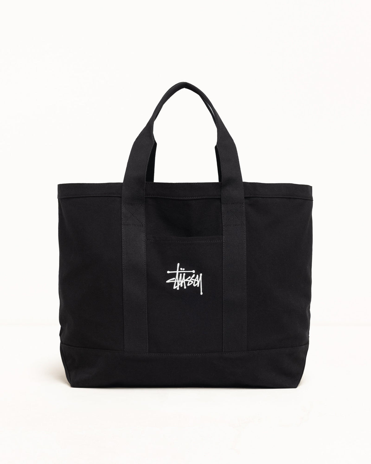 Canvas Extra Large Tote Bag Unisex In Black | hero:main:collection:new-arrivals,shirts,tops-shirts,all,tees,outerwear,denim,knits,accessories,sunglasses,hoodies,sweats,mens-hoodies-sweatshirts,shorts,pants,bottoms,crew-sweats,zip-ups,swim,sweatpants,bags, | product-card-slider