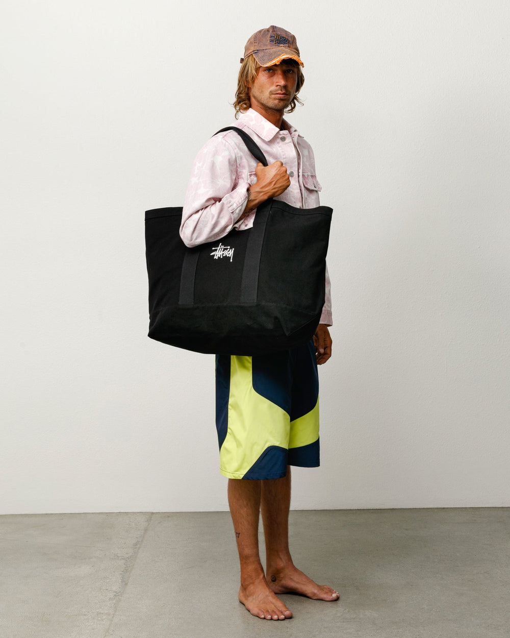 Canvas Extra Large Tote Bag Unisex In Black | product-card-slider