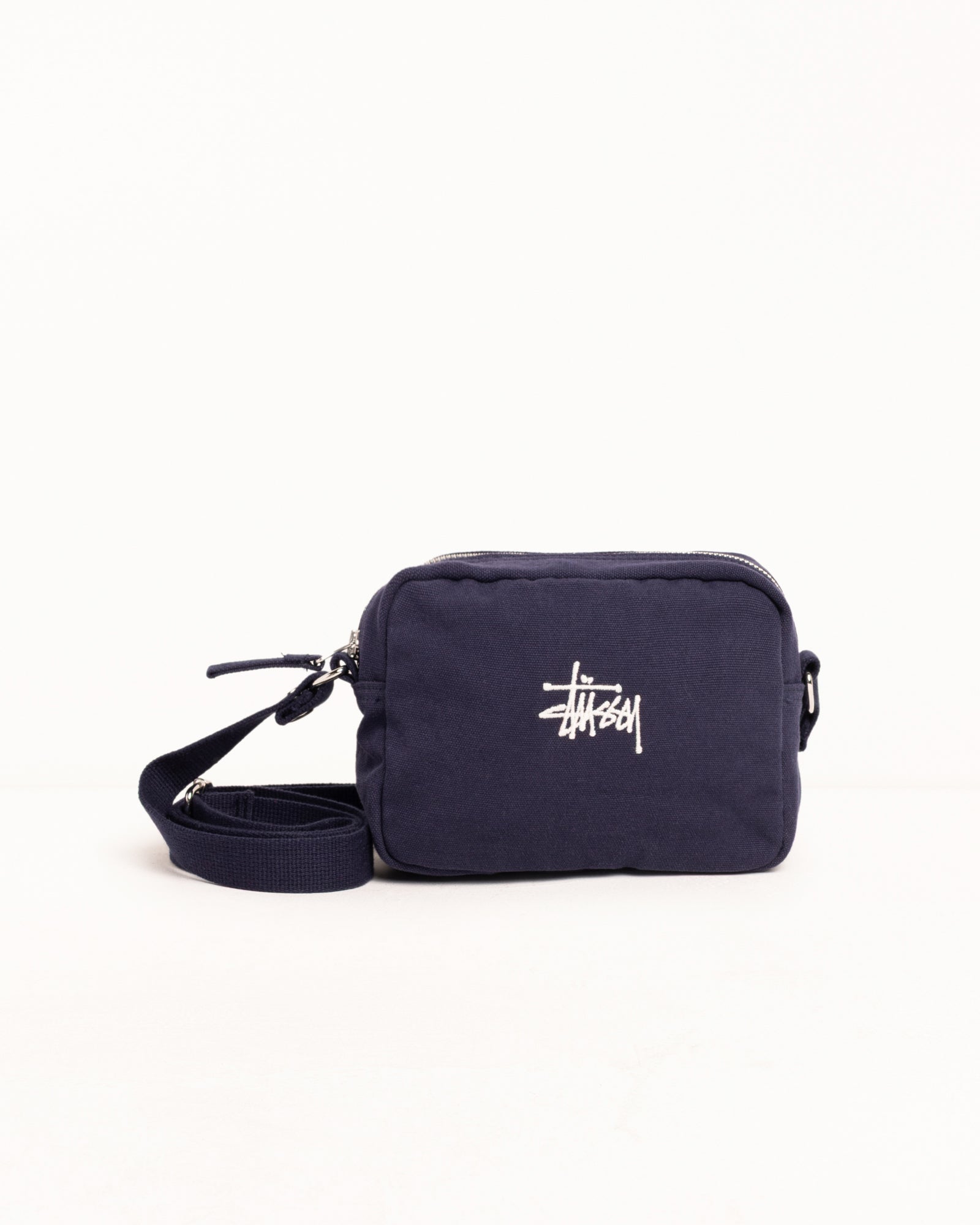Canvas Side Pouch Accessories In Navy | hero:main:collection:bags,new-arrivals,shirts,tops-shirts,all,tees,outerwear,denim,knits,accessories,sunglasses,hoodies,sweats,mens-hoodies-sweatshirts,shorts,pants,bottoms,crew-sweats,zip-ups,swim,sweatpants, | product-card-slider