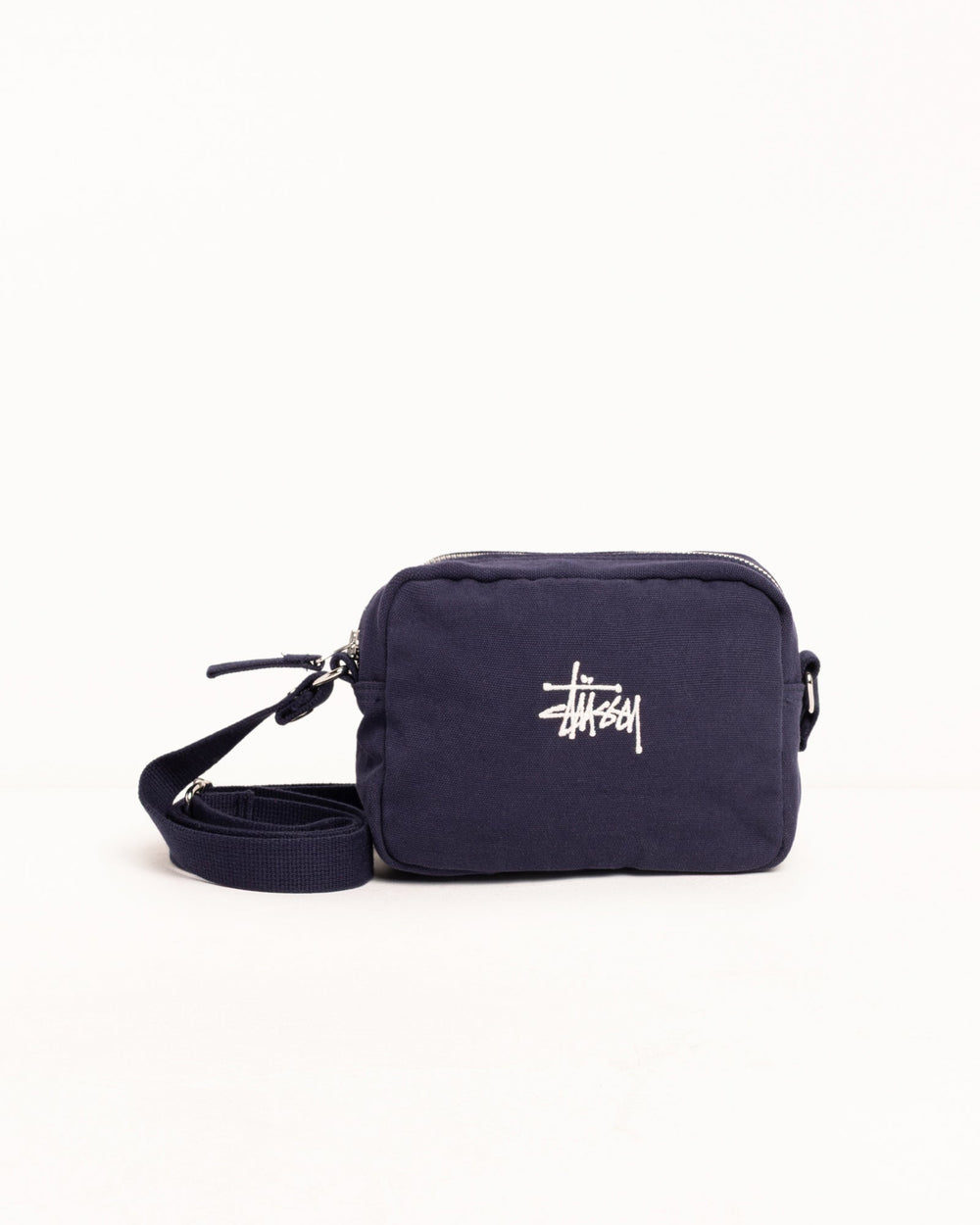 Canvas Side Pouch Accessories In Navy | hero:main:collection:bags,new-arrivals,shirts,tops-shirts,all,tees,outerwear,denim,knits,accessories,sunglasses,hoodies,sweats,mens-hoodies-sweatshirts,shorts,pants,bottoms,crew-sweats,zip-ups,swim,sweatpants, | product-card-slider