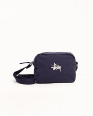 Canvas Side Pouch Accessories In Navy | hero:main:collection:bags,new-arrivals,shirts,tops-shirts,all,tees,outerwear,denim,knits,accessories,sunglasses,hoodies,sweats,mens-hoodies-sweatshirts,shorts,pants,bottoms,crew-sweats,zip-ups,swim,sweatpants, | product-card-slider