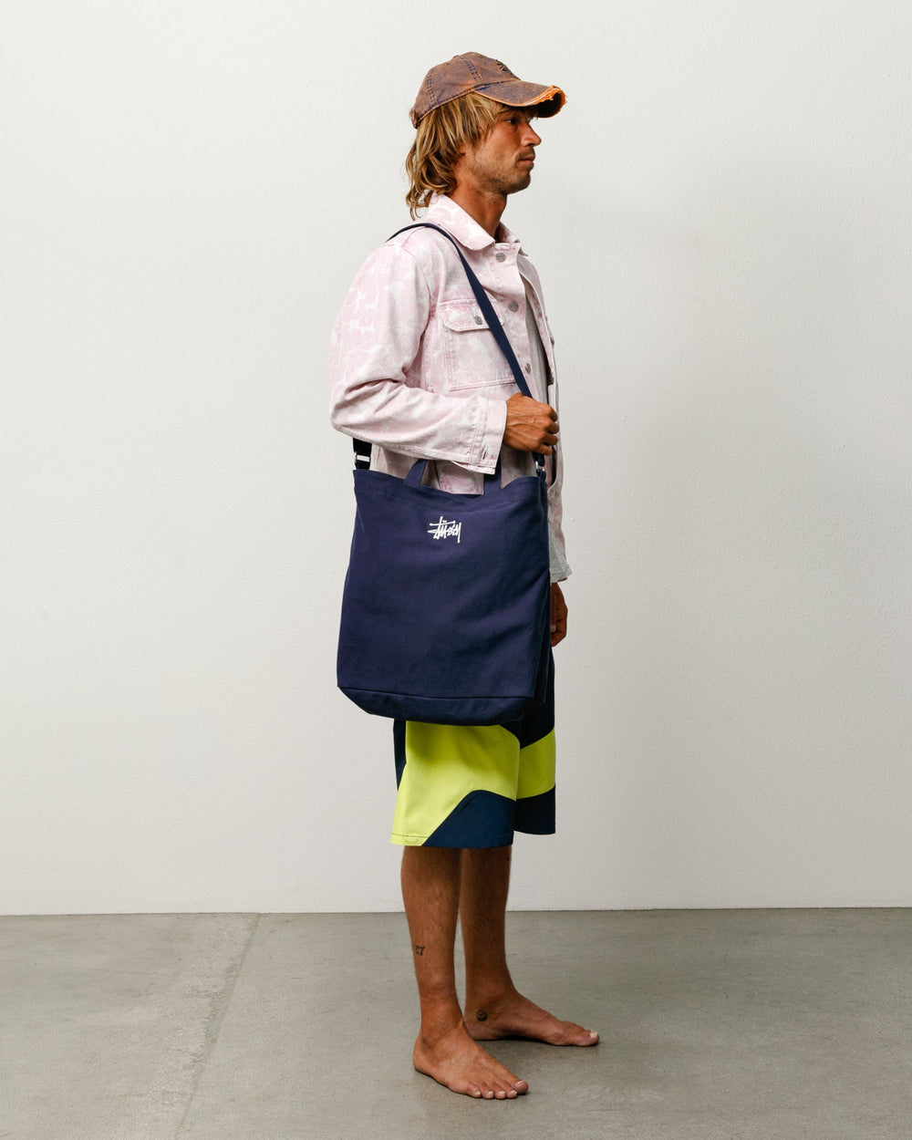 Canvas Crossbody Bag Unisex In Navy | product-card-slider