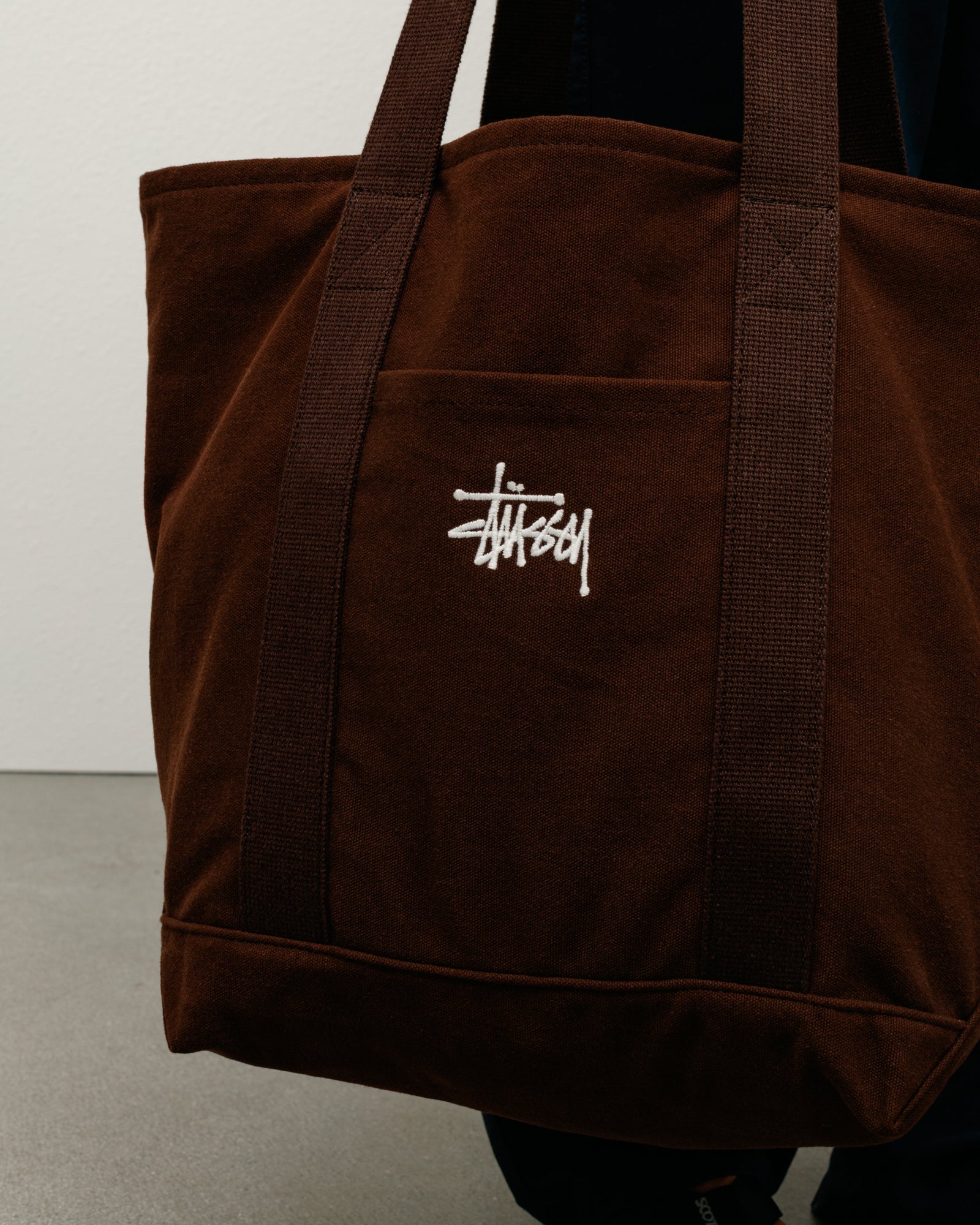 Canvas Market Tote Bag Accessories In Brown