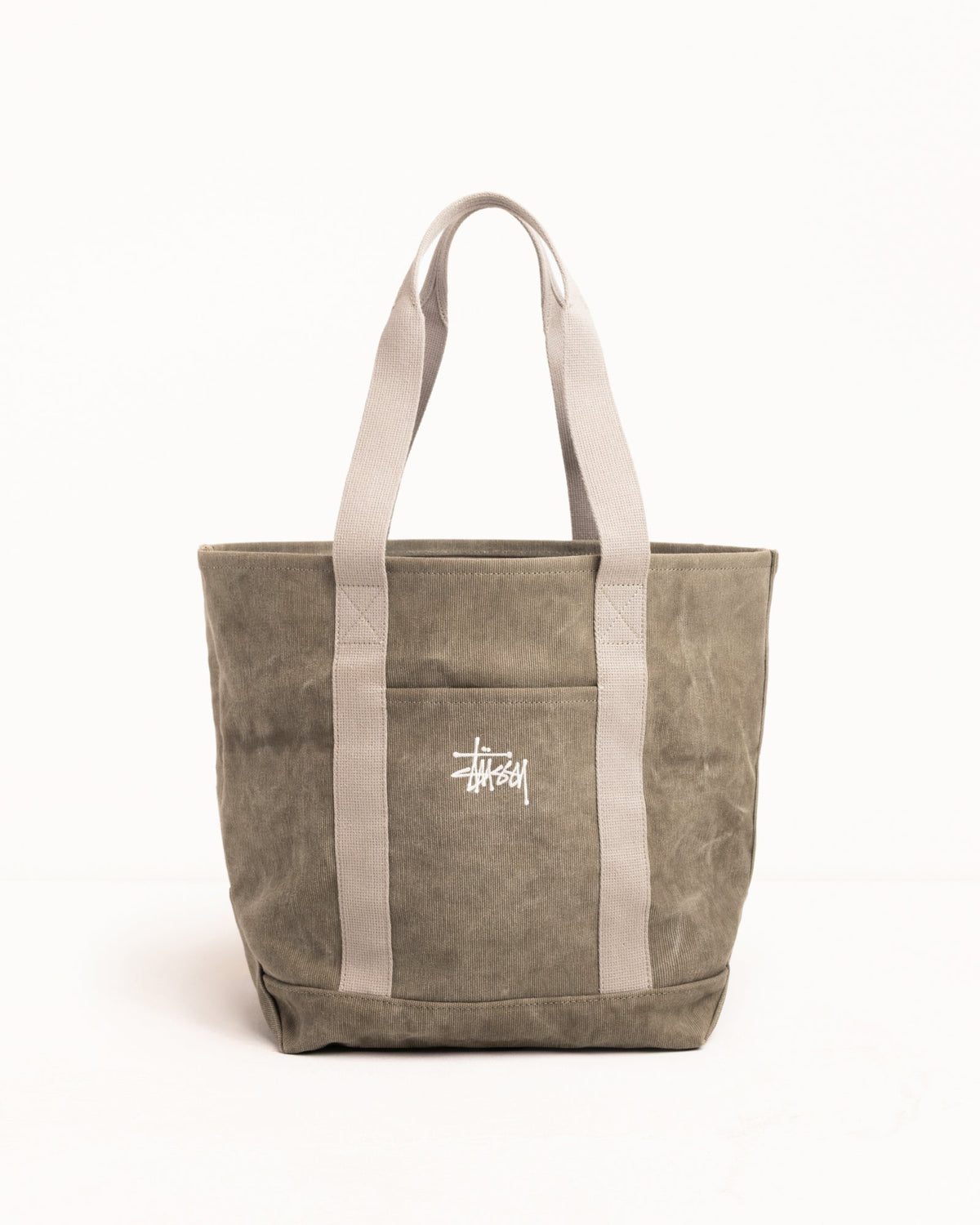 WAXED CANVAS MARKET TOTE Accessories in the color Stone | hero:main:collection:bags,new-arrivals,shirts,tops-shirts,all,tees,outerwear,denim,knits,accessories,sunglasses,hoodies,sweats,mens-hoodies-sweatshirts,shorts,pants,bottoms,crew-sweats,zip-ups,swim,sweatpants, | product-card-slider