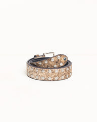 8 Ball Studded Belt Unisex In Raw Cowhide Hair | product-card-slider