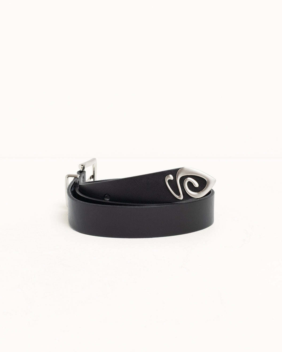 Metal S Tip Belt Accessories In Black | hero:main:collection:new-arrivals,shirts,tops-shirts,all,tees,outerwear,denim,knits,accessories,sunglasses,hoodies,sweats,mens-hoodies-sweatshirts,shorts,pants,bottoms