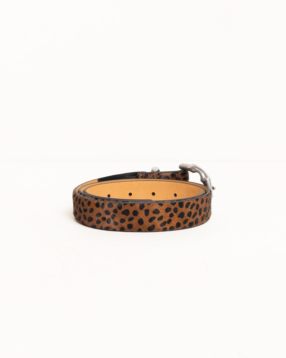 Bamboo Buckle Belt Accessories In Hairy Leopard Pattern | product-card-slider