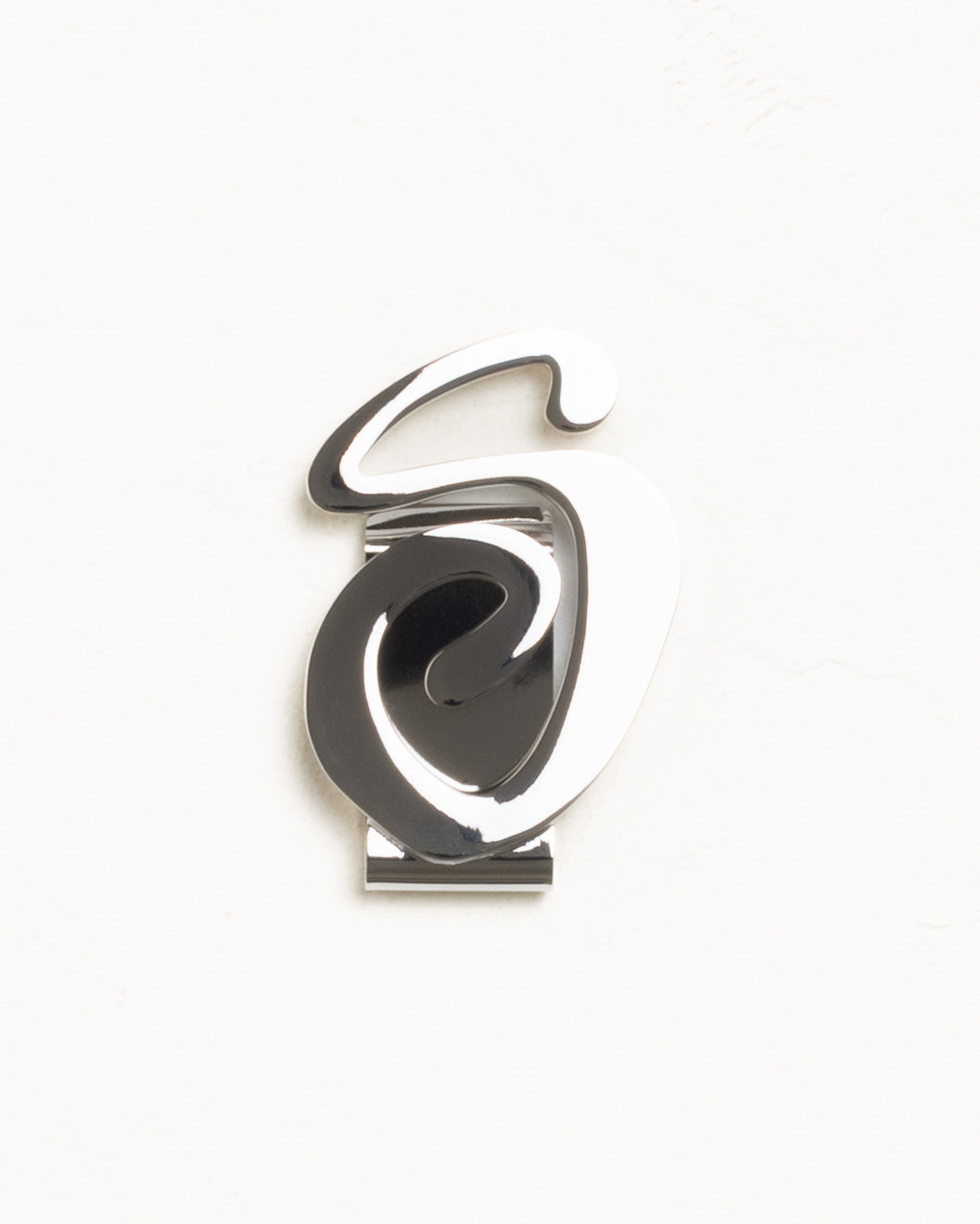 Swirly S Money Clip Accessories In Silver | hero:main:collection:new-arrivals,shirts,tops-shirts,all,tees,outerwear,denim,knits,accessories,sunglasses,hoodies,sweats,mens-hoodies-sweatshirts,shorts,pants,bottoms