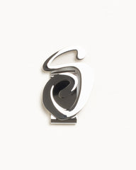 Swirly S Money Clip Accessories In Silver | hero:main:collection:new-arrivals,shirts,tops-shirts,all,tees,outerwear,denim,knits,accessories,sunglasses,hoodies,sweats,mens-hoodies-sweatshirts,shorts,pants,bottoms