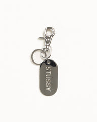 Metal Tag Keychain Accessories In Silver | hero:main:collection:new-arrivals,shirts,tops-shirts,all,tees,outerwear,denim,knits,accessories,sunglasses,hoodies,sweats,mens-hoodies-sweatshirts,shorts,pants,bottoms