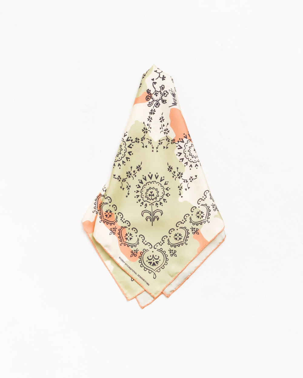 Pattern Silk Bandana Unisex In Camo | hero:main:collection:sellable-inventory-w23-2026,new-arrivals,shirts,tops-shirts,all,tees,outerwear,denim,knits,accessories,sunglasses,hoodies,sweats,mens-hoodies-sweatshirts,shorts,pants,bottoms,crew-sweats,zip-ups,swim,sweatpants, | product-card-slider