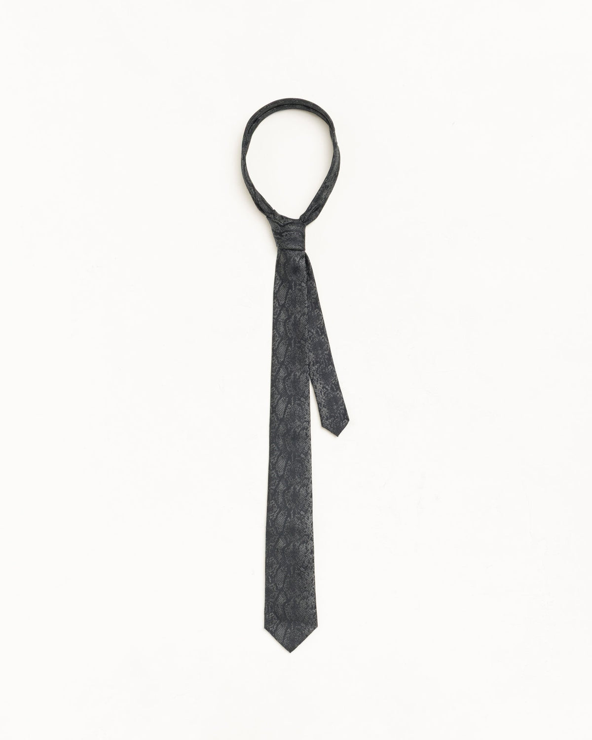 Silk Python Tie Unisex In Black | hero:main:collection:new-arrivals-3298660924,new-arrivals,shirts,tops-shirts,all,tees,outerwear,denim,knits,accessories,hoodies,sweats,shorts,pants,bottoms,crew-sweats,zip-ups,sweatpants,graphics,basic-9twenty,button-ups,shorts,cargos,denim-jeans,bottoms,bags,belts,wearables,gear,footwear,button-ups,basic-tops,jerseys,big-ol,classics,slim,jackets,all, | product-card-slider
