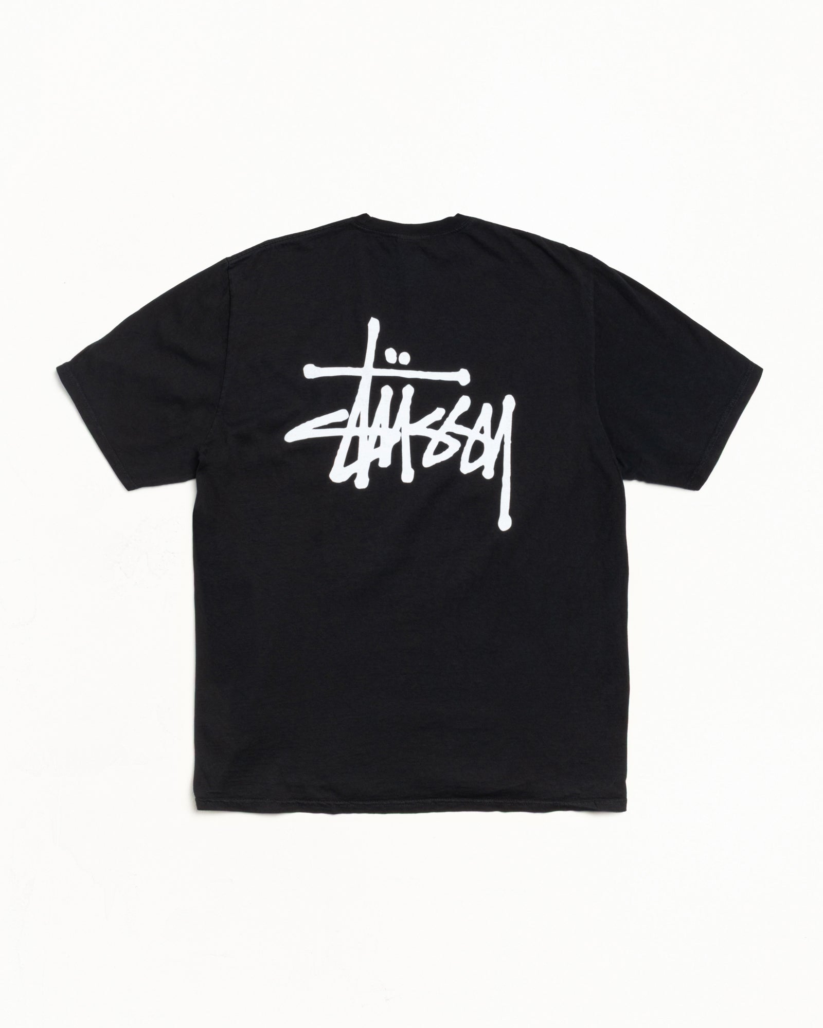 Basic Stussy Pig. Dyed Tee Mens Short Sleeve In Black | hero:main:collection:new-arrivals,shirts,tops-shirts,all,tees,basic-stussy-tees, | product-card-slider