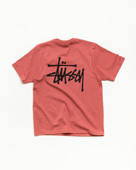 Basic Stüssy Tee unisex short sleeve in Clay, cotton jersey | hero:main:collection:new-arrivals,shirts,tops-shirts,all,tees,outerwear,denim,crew-sweats,knits,accessories,sunglasses,hoodies,sweats,mens-hoodies-sweatshirts,shorts,pants,bottoms,basic-stussy-sweats,basic-stussy-tees, | product-card-slider