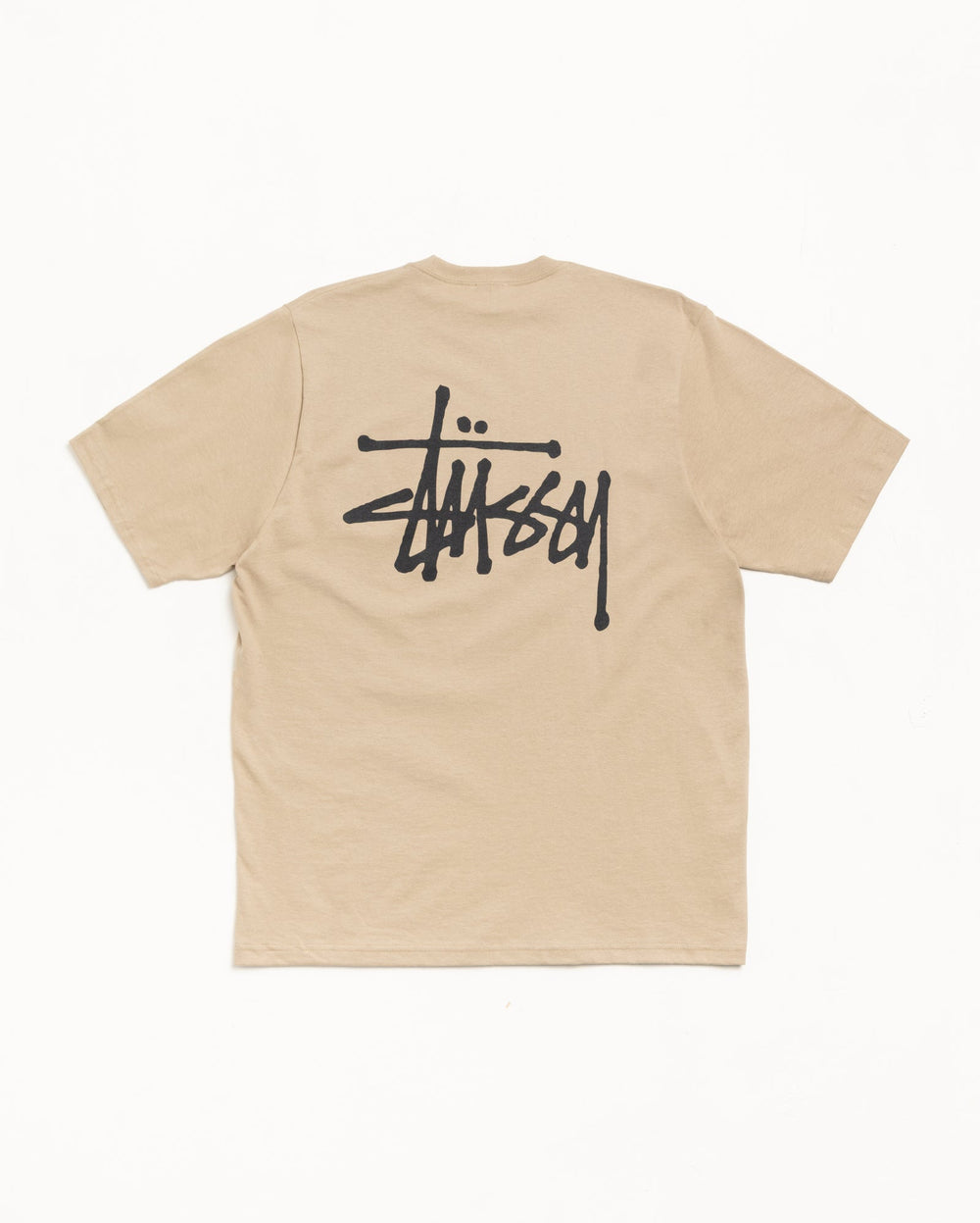 Basic Stussy Tee Mens Short Sleeve In Khaki | hero:main:collection:graphics,lazy-tees,mens-swim,womens-swim,swim,basic-9twenty,button-ups,jerseys,thermals,shorts,trunks,cargos,denim-jeans,bottoms,bags,belts,wearables,gear,footwear,new-arrivals,shirts,tops-shirts,all,tees,outerwear,denim,crew-sweats,knits,accessories,sunglasses,hoodies,sweats,mens-hoodies-sweatshirts,shorts,pants,bottoms,basic-stussy-sweats,basic-stussy-tees, | product-card-slider