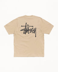 Basic Stussy Tee Mens Short Sleeve In Khaki | hero:main:collection:graphics,lazy-tees,mens-swim,womens-swim,swim,basic-9twenty,button-ups,jerseys,thermals,shorts,trunks,cargos,denim-jeans,bottoms,bags,belts,wearables,gear,footwear,new-arrivals,shirts,tops-shirts,all,tees,outerwear,denim,crew-sweats,knits,accessories,sunglasses,hoodies,sweats,mens-hoodies-sweatshirts,shorts,pants,bottoms,basic-stussy-sweats,basic-stussy-tees, | product-card-slider