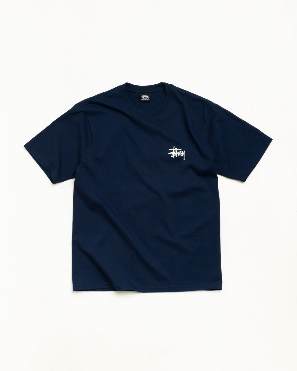 Basic Stüssy Tee unisex short-sleeve in navy blue | product-card-slider