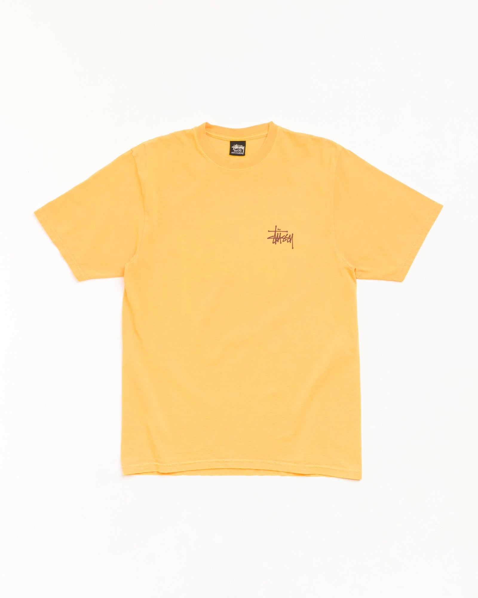 Basic Stussy Pig. Dyed Tee Unisex Short Sleeve In Marigold | product-card-slider