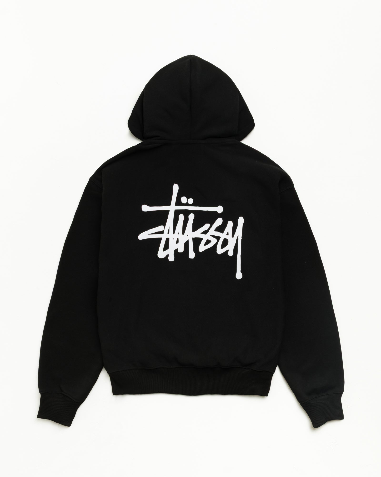 Basic Stüssy Zip Hoodie in Black | product-card-slider