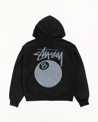 8 Ball Zip Hood Unisex Long Sleeve In Black | product-card-slider