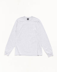 Basic Stussy Ls Tee Unisex Long Sleeve In Ash Heather | product-card-slider