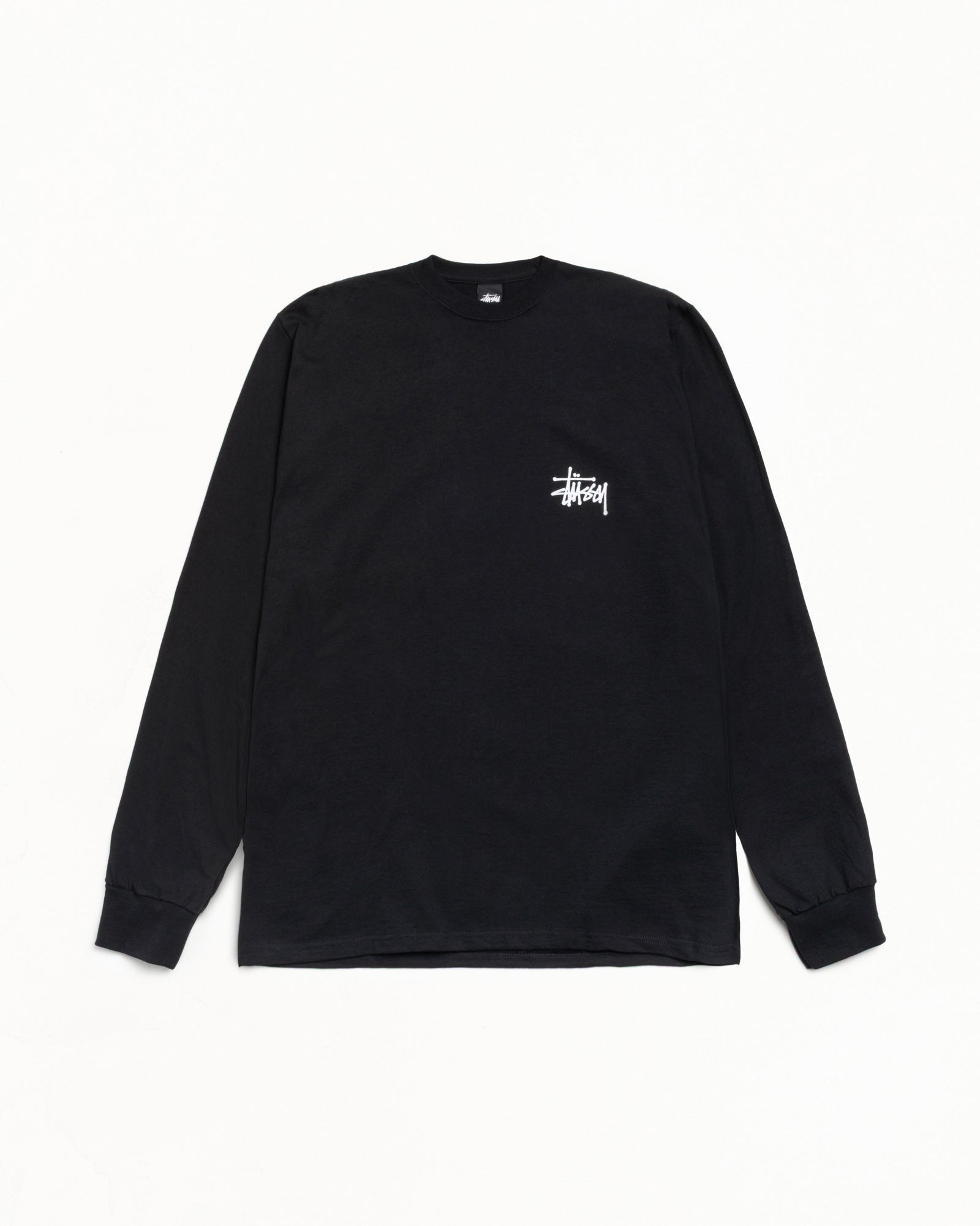 Basic Stussy Ls Tee Mens Long Sleeve In Black | product-card-slider