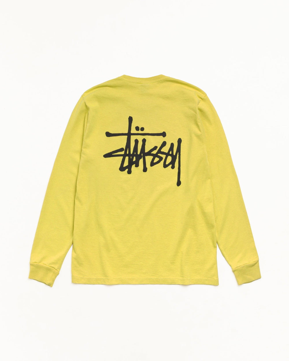 Basic Stussy Pig. Dyed Ls Tee Unisex Long Sleeve In Palm | hero:main:collection:new-arrivals,shirts,tops-shirts,all,tees,outerwear,denim,crew-sweats,knits,accessories,sunglasses,hoodies,sweats,mens-hoodies-sweatshirts,shorts,pants,bottoms,basic-stussy-sweats,basic-stussy-tees, | product-card-slider